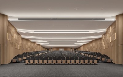 现代报告厅3D模型下载